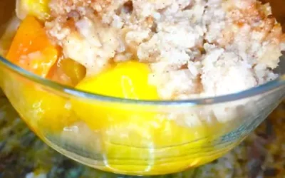 Friday Foodspiration: Peach Coconut Crisp